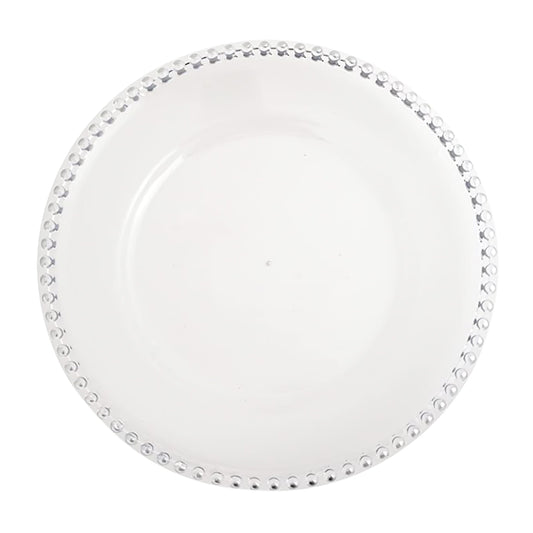 8 Pack | Clear Glass Charger Plates - Mark5Products