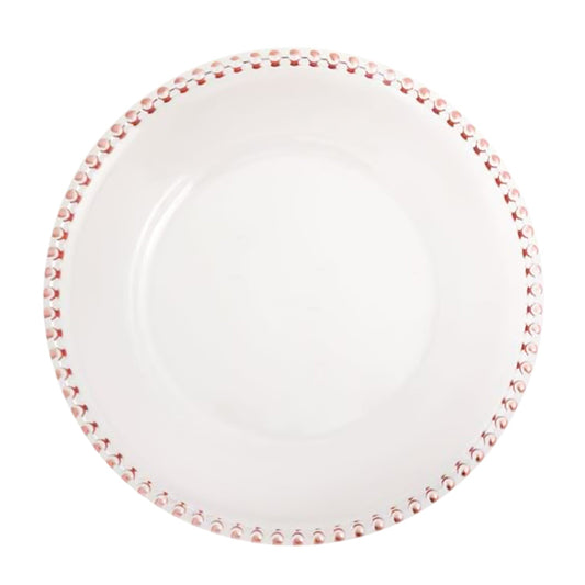 8 Pack | Rose Gold Beaded Glass Charger Plates - Mark5Products